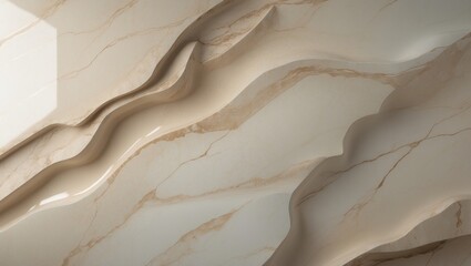 Poster - beige marble stone surface