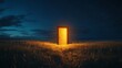 © Sigmaboy777 - Glowing Door in a Night Field Under Starlit Sky