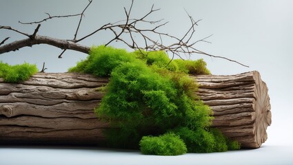 White background with dry branches