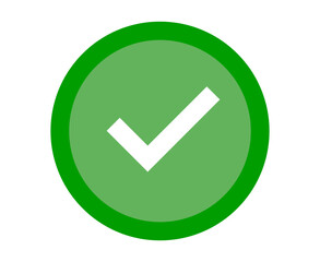 Poster - Simple design round checkbox icon. Vector.