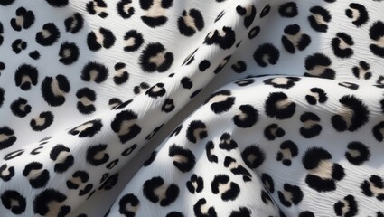 Wall Mural - Leopard pattern skin texture