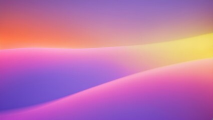Fototapete - Blurred grain noise effect background in gradient Orange, Yellow, and Pink for trendy art product design, social media, vintage brochures, and banners