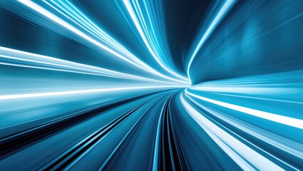 Poster - Business concept - quick abstract light motion track for background