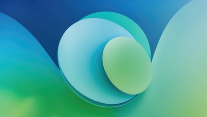 Poster - Background gradient shifting from blue to green