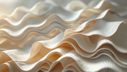 Poster - Beige-colored fabric