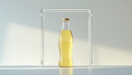 Poster - Soda in a bottle with a white background