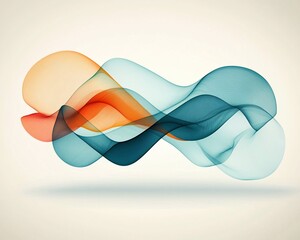 Poster - Abstract flowing shapes in vibrant colors (1)