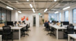 © Dun Dun - Blurred Office Spaces: Tranquil Workplace Serenity AI Generated