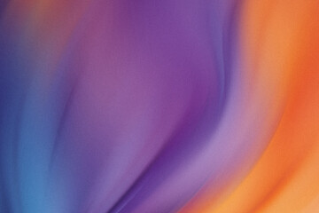 Poster - Abstract background featuring a blend of purple orange and blue colors creating a smooth gradient effect