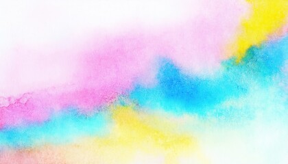 Leinwandbilder -  vibrant pastel watercolor texture background for digital art, poster design, or stationery with soft color transitions