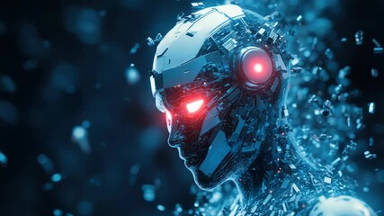 Poster - Smart nanobots microbes moving through the human body, illustrating the future of medical technology and nanomedicine in healthcare