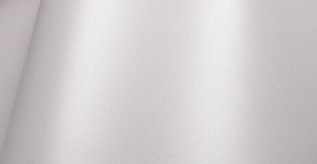 Aufkleber - Satin paper background with a pearlescent, glossy texture and smooth surface. Pale silver and icy grey tones create a clean, elegant, and luxurious abstract design with subtle shimmer and a sleek,.