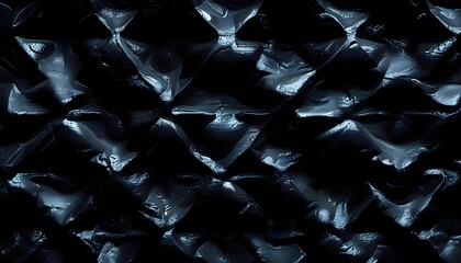 Poster - Dynamic wave patterns create an intriguing visual experience abstract art digital medium dark environment top-down view