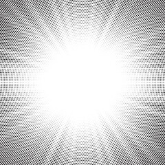 Leinwandbilder - Halftone dotted background. Halftone effect vector pattern. Circle dots isolated on the white background. 
