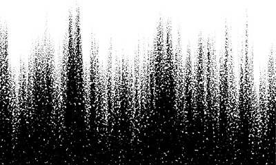 Aufkleber - Black on white background. Black and white dissolve halftone grunge effect. Vector Illustration