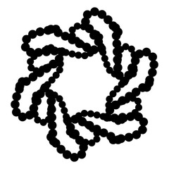 Poster - A Black Drawing Of A Geometric Shape
