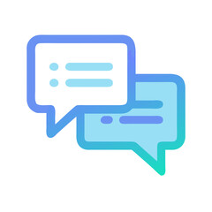Aufkleber - Chat Conversation Icon Representing Live Engagement and Communication