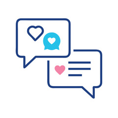 Aufkleber - Chat Conversation Icon Representing Live Engagement and Communication