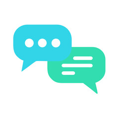 Aufkleber - Chat Bubbles Icon Representing Conversation and Communication