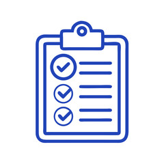 Aufkleber - Checklist Clipboard Icon Representing Task Management and Organization
