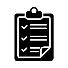 Poster - Checklist Clipboard Icon Representing Task Management and Organization