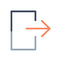 Poster - Corner Arrow Pointing Right Icon Representing Forward Navigation