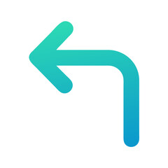 Poster - Corner Arrow Pointing Right Icon Representing Forward Navigation