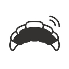 Poster - Croissant Icon Representing Baked Breakfast Pastry