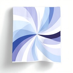 Poster - Abstract Swirling Blue and White Design of excellence in splendor beyond compare with grace.
