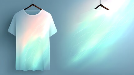 Poster - Pastel Tie Dye T Shirt Mockup Design of excellence in splendor beyond compare with grace in style