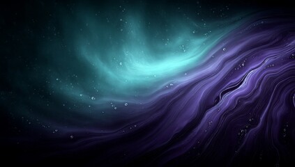 Wall Mural - a dark background with a purple and blue wave in the middle, creating a mesmerizing wallpaper with a