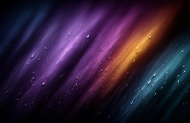 Wall Mural - a vibrant rainbow of colors with water droplets on a black background, creating a beautiful and eye-