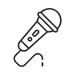 Poster - Microphone Icon Representing Voice Input and Audio Recording Function