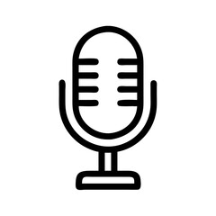 Poster - Microphone Icon Representing Audio Input and Voice Recording