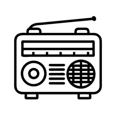 Poster - Retro Radio Icon Representing Vintage Audio Device and Classic Broadcasting