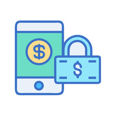 Poster - Secure Digital Payment Icon Representing Encrypted Transactions and Online Financial Protection