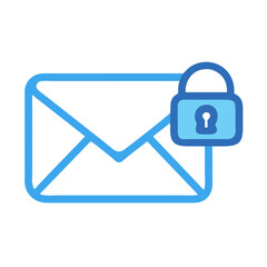 Poster - Secure Email Icon Representing Encrypted Messaging and Protected Communication