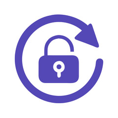 Poster - Software Update with Lock Icon Representing Secure System Upgrade and Protected Installation