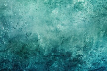 Poster - Abstract painted texture shades of teal & turquoise create a calm organic aesthetic