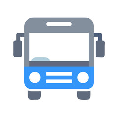 Wall Mural - bus icon isolated on white