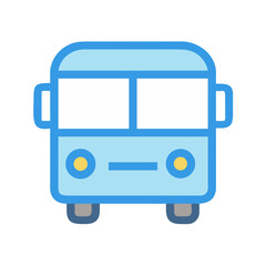 Wall Mural - bus icon isolated on white