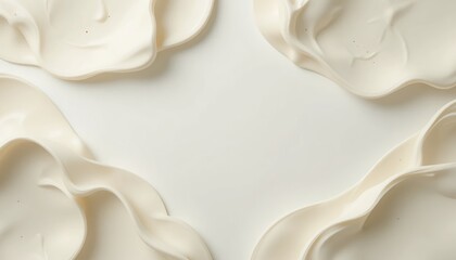 Poster - Delicate white floral patterns studio setting high-quality image minimalist design close-up view aesthetic beauty