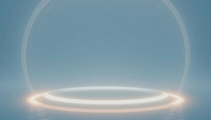 Fototapete - Illuminating energy portal action futuristic digital realm visual art ethereal environment abstract viewpoint conceptual design for digital experiences