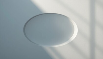 Poster - Captivating abstract illumination modern studio visual art minimalist environment close-up view light and shadow play
