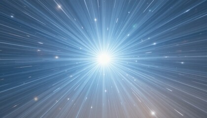 Poster - Explosive cosmic light burst outer space digital artwork stellar environment wide-angle view astronomical concept
