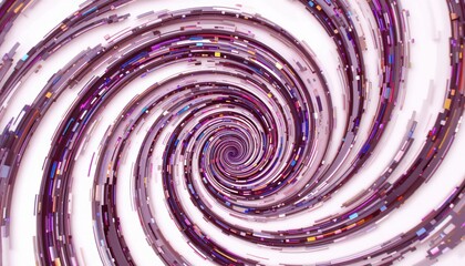Poster - Dynamic spiral motion animation abstract digital art colorful swirl design modern visuals digital environment creative concept