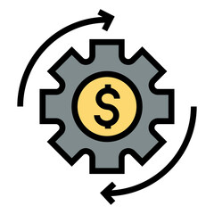 Poster - financial vector icon