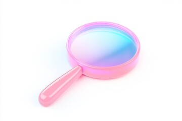 Fototapete - Pink Magnifying Glass