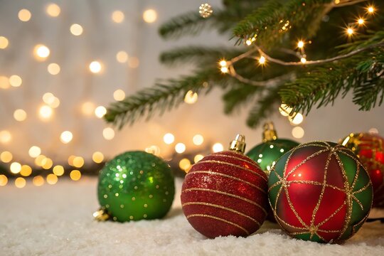 christmas tree with balls