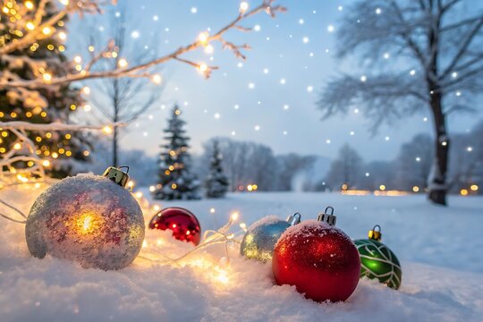 christmas tree with balls